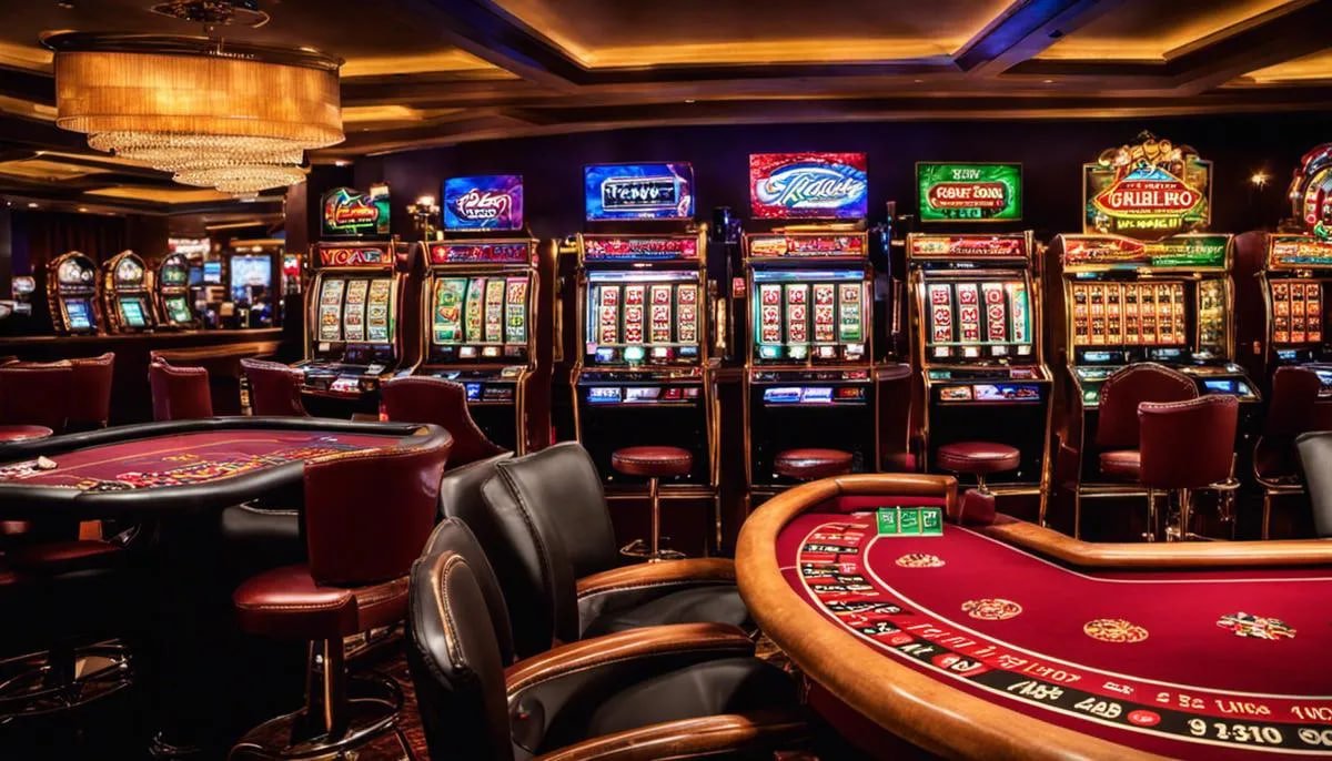 Live Casino Hold'em table with dealer and player cards displayed